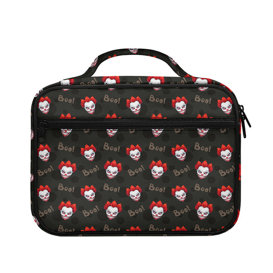 Evil Scary Clown Pattern Print Briefcase Bible Bag
