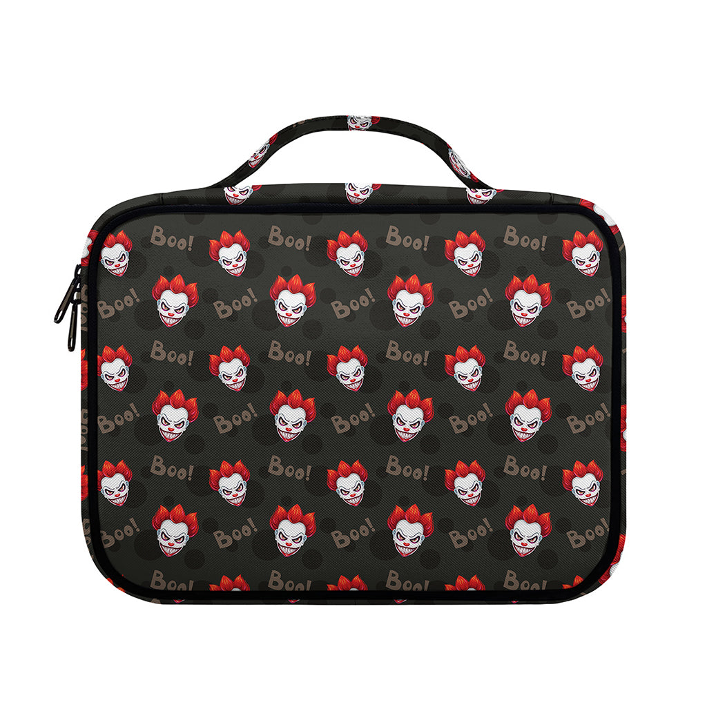 Evil Scary Clown Pattern Print Briefcase Bible Bag