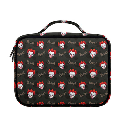 Evil Scary Clown Pattern Print Briefcase Bible Bag