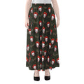 Evil Scary Clown Pattern Print Chiffon Maxi Skirt