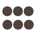 Evil Scary Clown Pattern Print Coaster Set