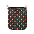 Evil Scary Clown Pattern Print Collapsible Laundry Basket
