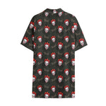 Evil Scary Clown Pattern Print Cotton Hawaiian Shirt