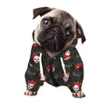 Evil Scary Clown Pattern Print Dog Zip Up Hoodie