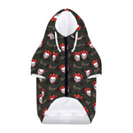 Evil Scary Clown Pattern Print Dog Zip Up Hoodie