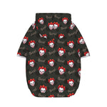 Evil Scary Clown Pattern Print Dog Zip Up Hoodie