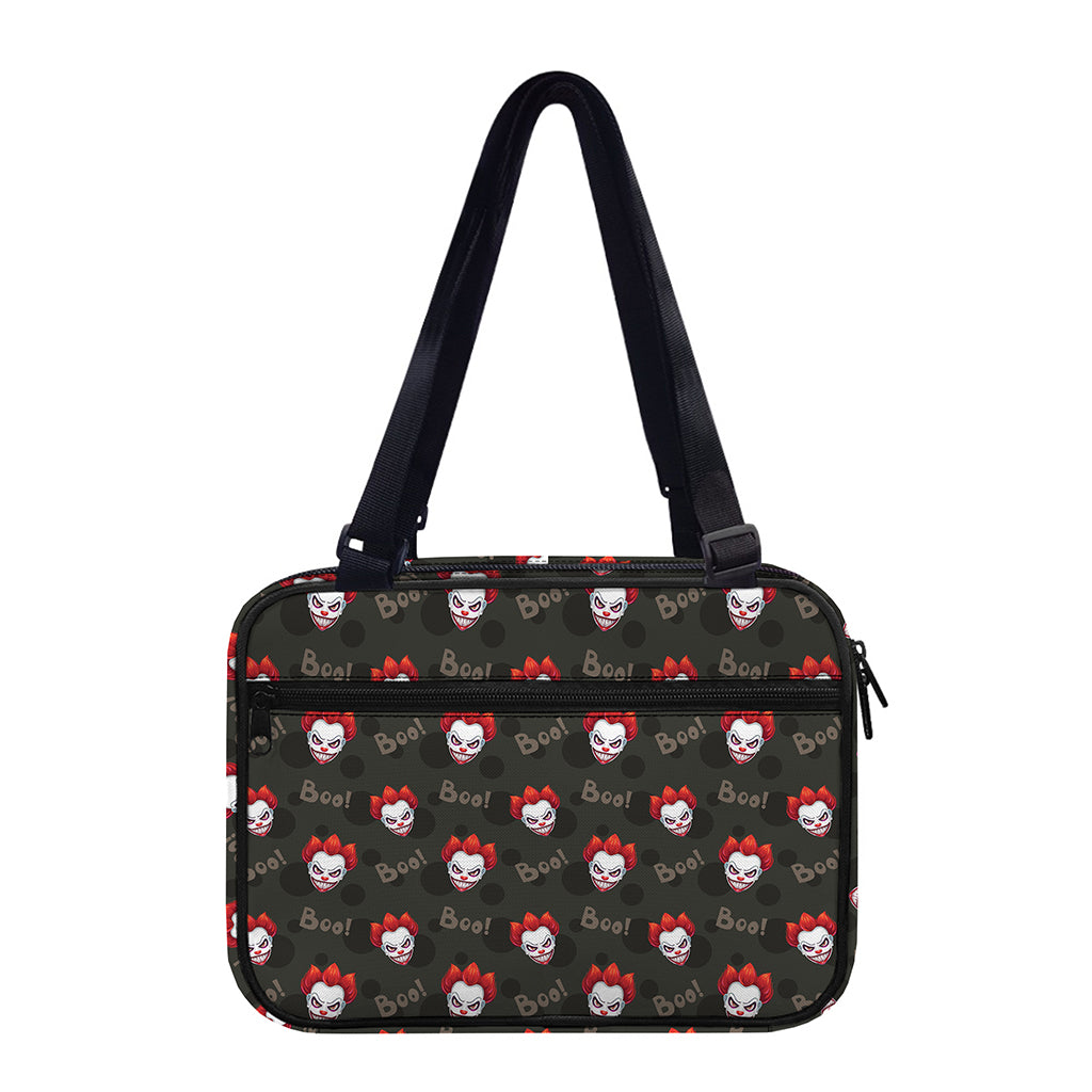 Evil Scary Clown Pattern Print Double Strap Bible Bag