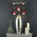 Evil Scary Clown Pattern Print Drum Lamp Shade