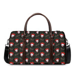 Evil Scary Clown Pattern Print Duffle Bag