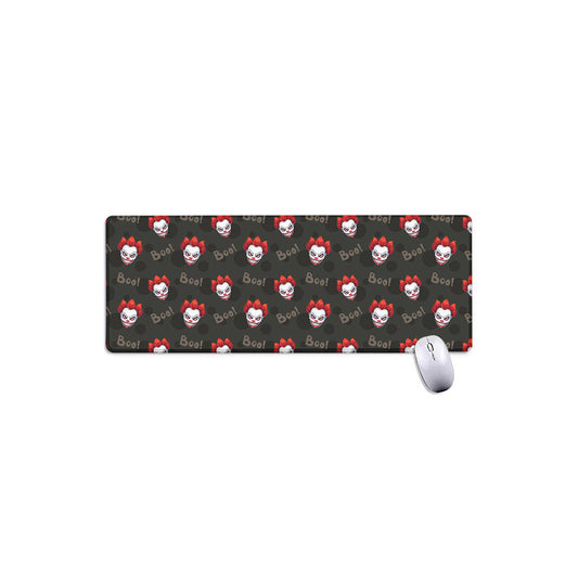 Evil Scary Clown Pattern Print Extended Mouse Pad
