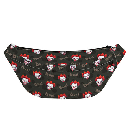 Evil Scary Clown Pattern Print Fanny Pack