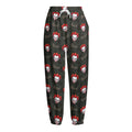 Evil Scary Clown Pattern Print Fleece Lined Knit Pants