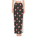 Evil Scary Clown Pattern Print High Slit Maxi Skirt