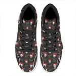 Evil Scary Clown Pattern Print High Top Leather Sneakers