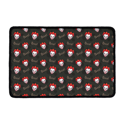 Evil Scary Clown Pattern Print Kitchen Mat