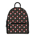 Evil Scary Clown Pattern Print Leather Backpack