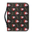 Evil Scary Clown Pattern Print Leather Bible Cover