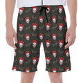Evil Scary Clown Pattern Print Men's Beach Shorts