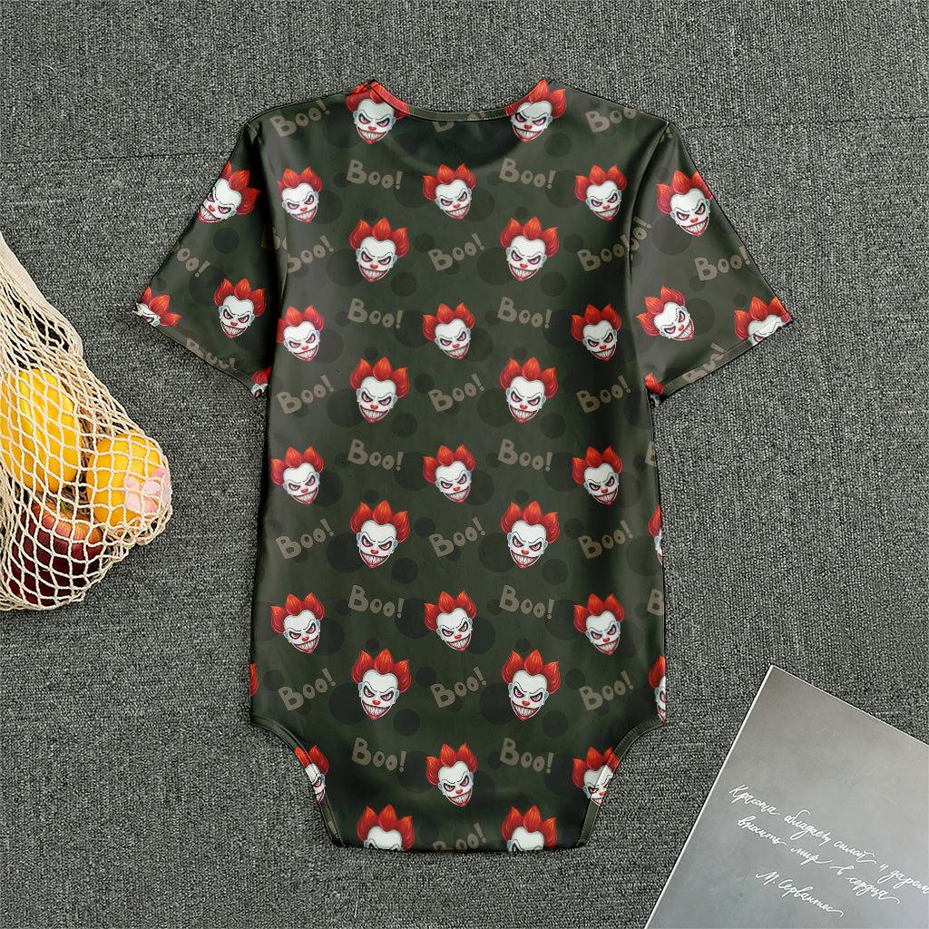 Evil Scary Clown Pattern Print Men's Bodysuit
