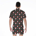 Evil Scary Clown Pattern Print Men's Rompers