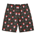 Evil Scary Clown Pattern Print Men's Swim Trunks