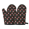 Evil Scary Clown Pattern Print Oven Mitts