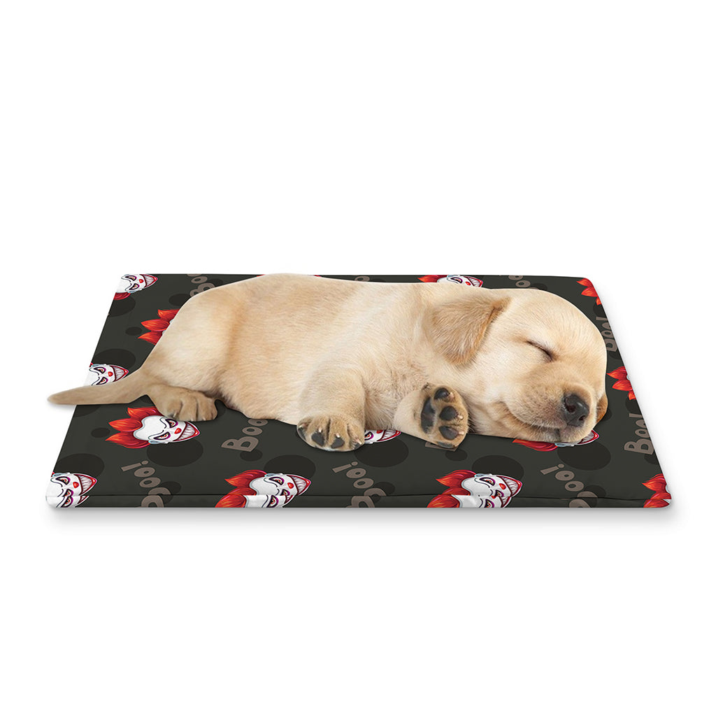 Evil Scary Clown Pattern Print Pet Cooling Mat Cover