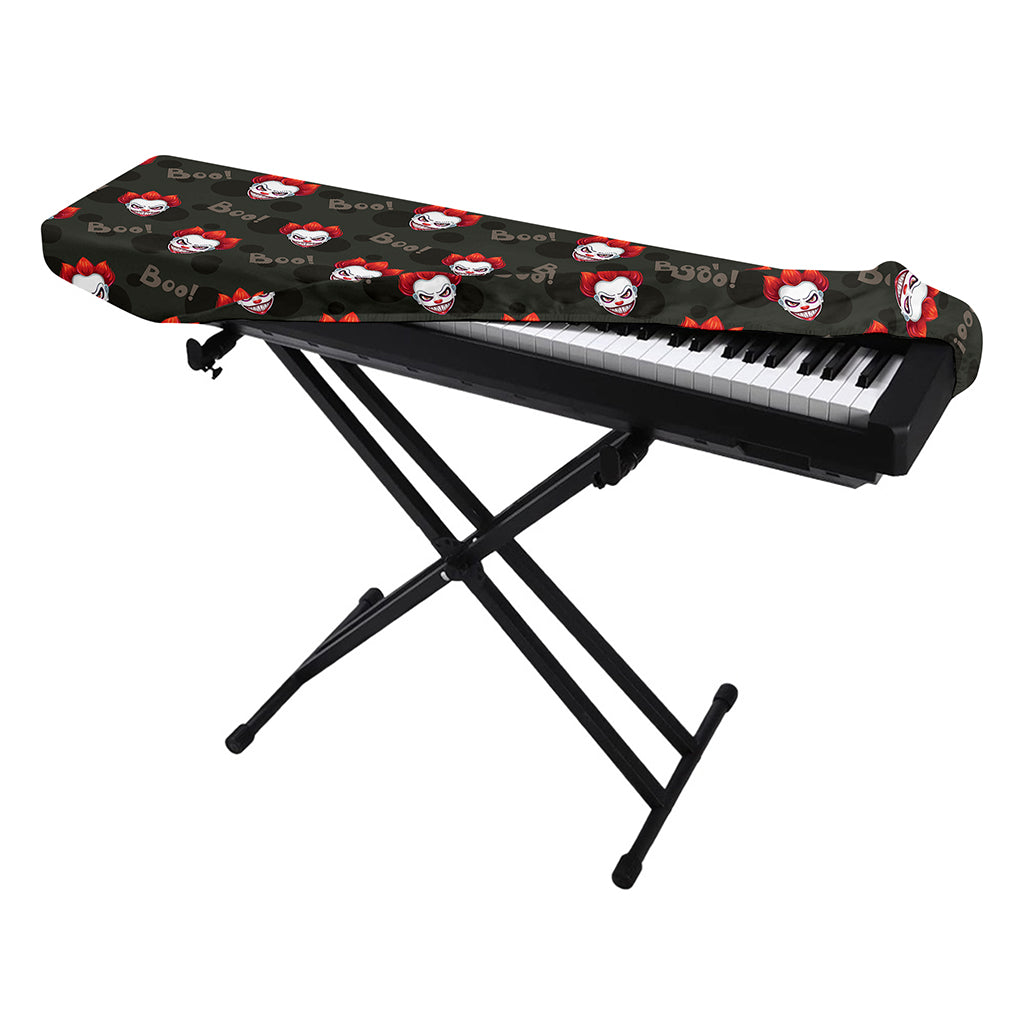 Evil Scary Clown Pattern Print Piano Keyboard Cover