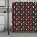 Evil Scary Clown Pattern Print Polyester Shower Curtain