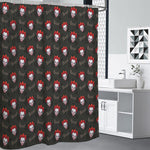Evil Scary Clown Pattern Print Premium Shower Curtain