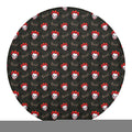 Evil Scary Clown Pattern Print Round Blanket