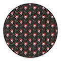 Evil Scary Clown Pattern Print Round Floor Mat