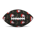 Evil Scary Clown Pattern Print Rugby Ball