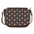 Evil Scary Clown Pattern Print Saddle Bag