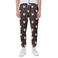 Evil Scary Clown Pattern Print Joggers