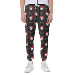 Evil Scary Clown Pattern Print Scuba Joggers