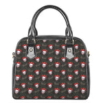 Evil Scary Clown Pattern Print Shoulder Handbag