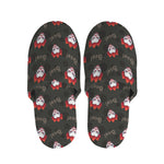 Evil Scary Clown Pattern Print Slippers