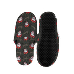 Evil Scary Clown Pattern Print Slippers