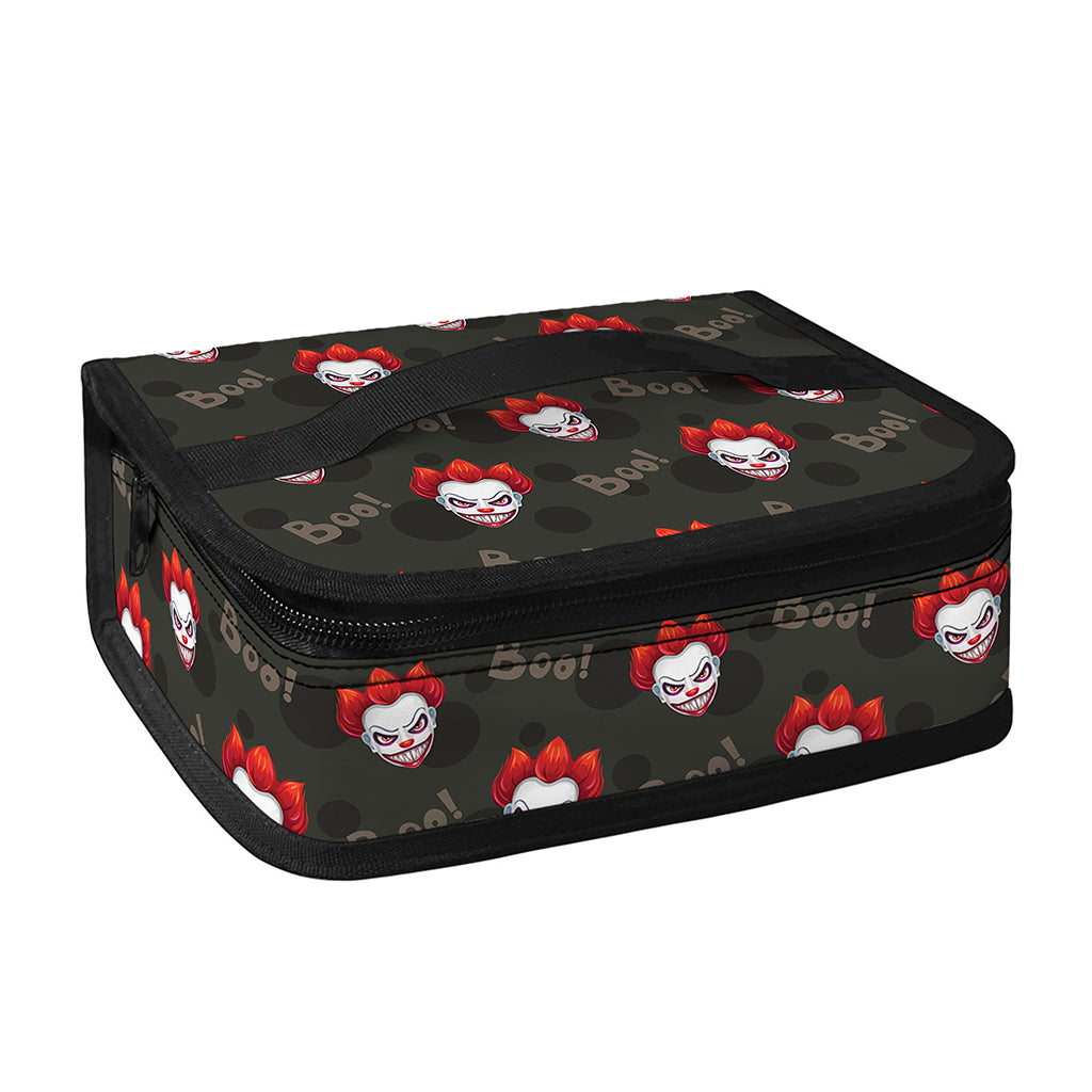 Evil Scary Clown Pattern Print Small Lunch Bag