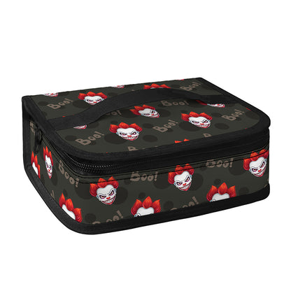 Evil Scary Clown Pattern Print Small Lunch Bag