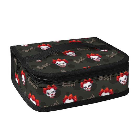 Evil Scary Clown Pattern Print Small Lunch Bag