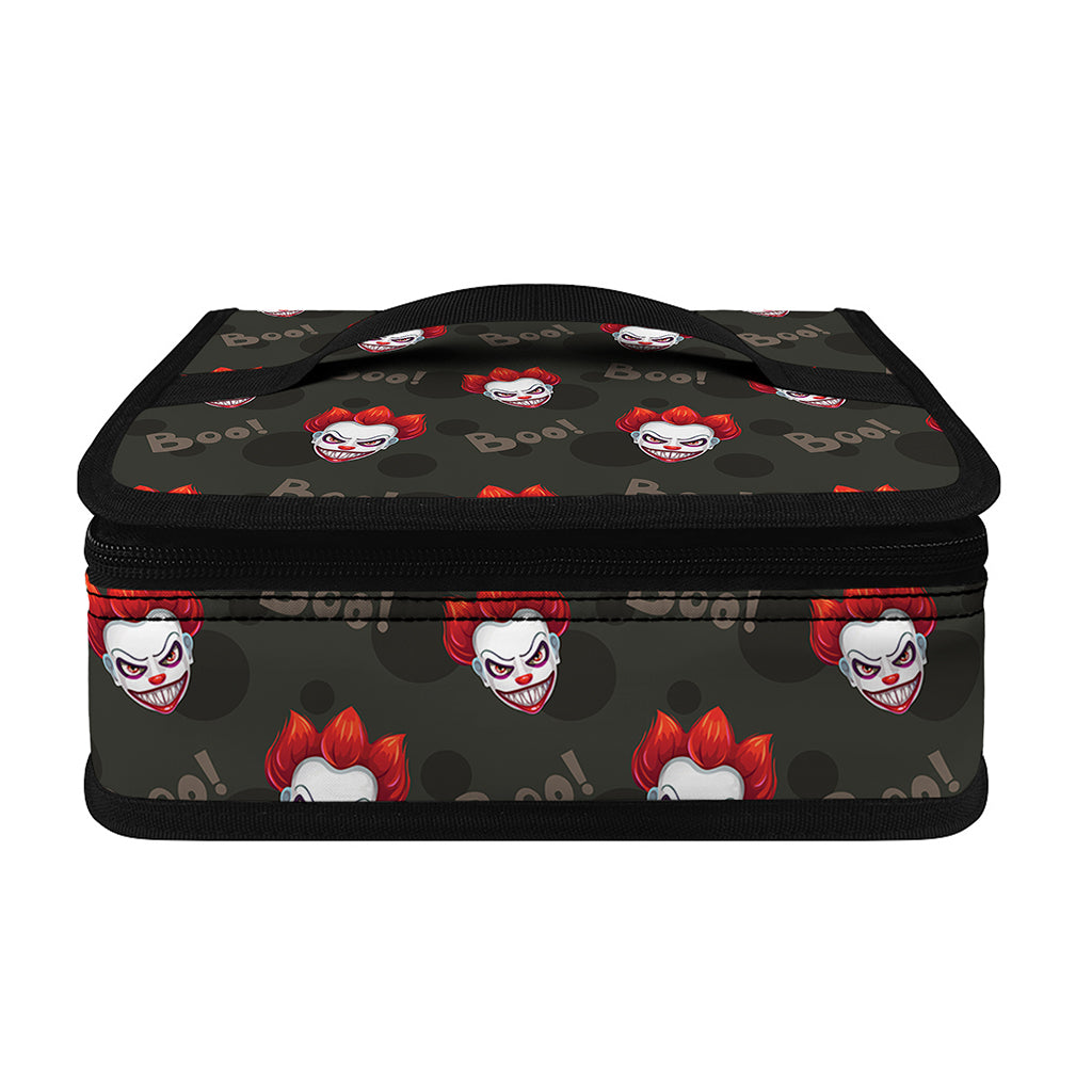 Evil Scary Clown Pattern Print Small Lunch Bag