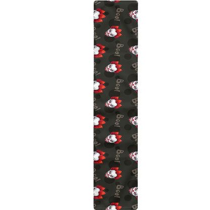 Evil Scary Clown Pattern Print Table Runner