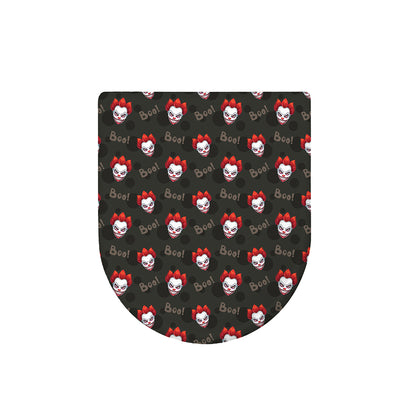 Evil Scary Clown Pattern Print Toilet Lid Cover