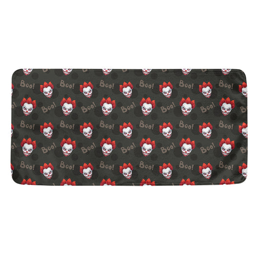 Evil Scary Clown Pattern Print Towel