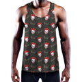 Evil Scary Clown Pattern Print Men's Workout Tank Top