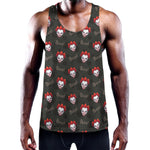 Evil Scary Clown Pattern Print Training Tank Top