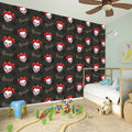 Evil Scary Clown Pattern Print Wall Sticker