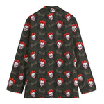 Evil Scary Clown Pattern Print Women's Blazer